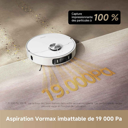 Dreame L40 Ultra AE Robot Aspirateur, 19 000 Pa Aspiration Puissante | Brosse Tricut, Nettoyage Sec-Humide, Dock Tout-En-1 Vidange Automatique, Sélection De Brosses Variée