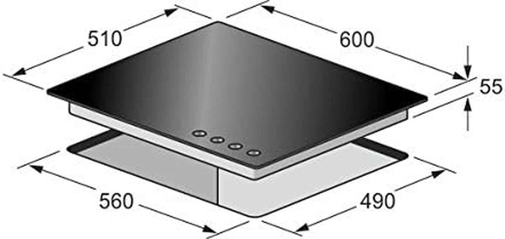 KCG 6394 Turbo, Plaque De Cuisson Au Gaz 60 Cm, Verre Noir Exclusif - Autonome - Plaque De Cuisson - 4 Brûleurs De Haute Qualité -3,8 Kw - Brûleur WOK - Gaz Naturel Et Propane Possible