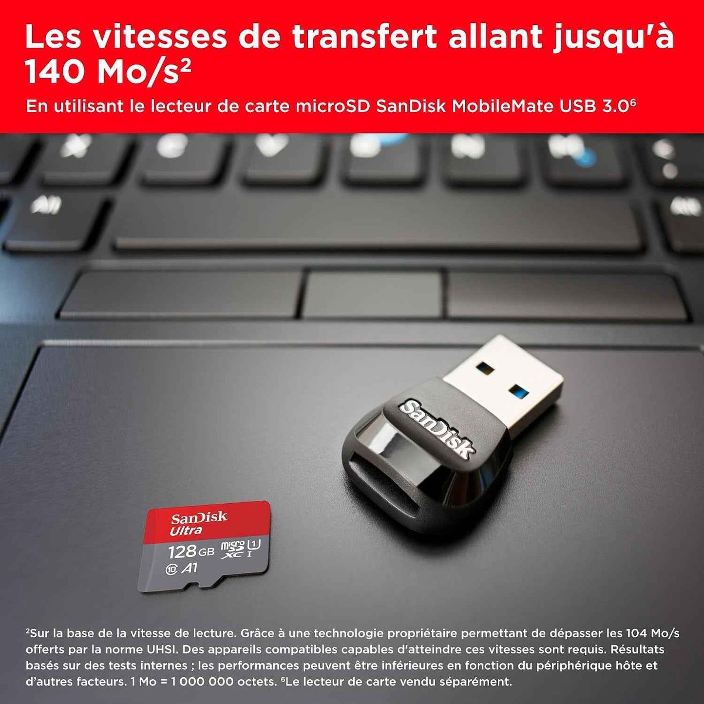 128 Go Extreme Carte SDHC+ Rescuepro Deluxe, Jusqu'À 140 Mo/S, UHS-I, Classe 10, U3 - Twin Pack | Lot De 2 UHS-I, Full HD, C10, U1, A1, Idéal Pour Les Smartphones Android, Tablettes Et Appareils Photo MIL