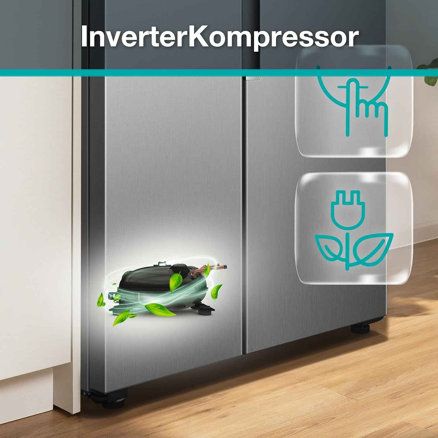 NRS917E41BX Réfrigérateur-Congélateur Autonome 544L 39 Db Classe D'Efficacité Énergétique : E/Nofrost Plus/Ecomodus/Multiflow 360°/Crispzone/Fastfreeze/(L X H X P) : 91,1 X 178,6 X 61,5 Cm
