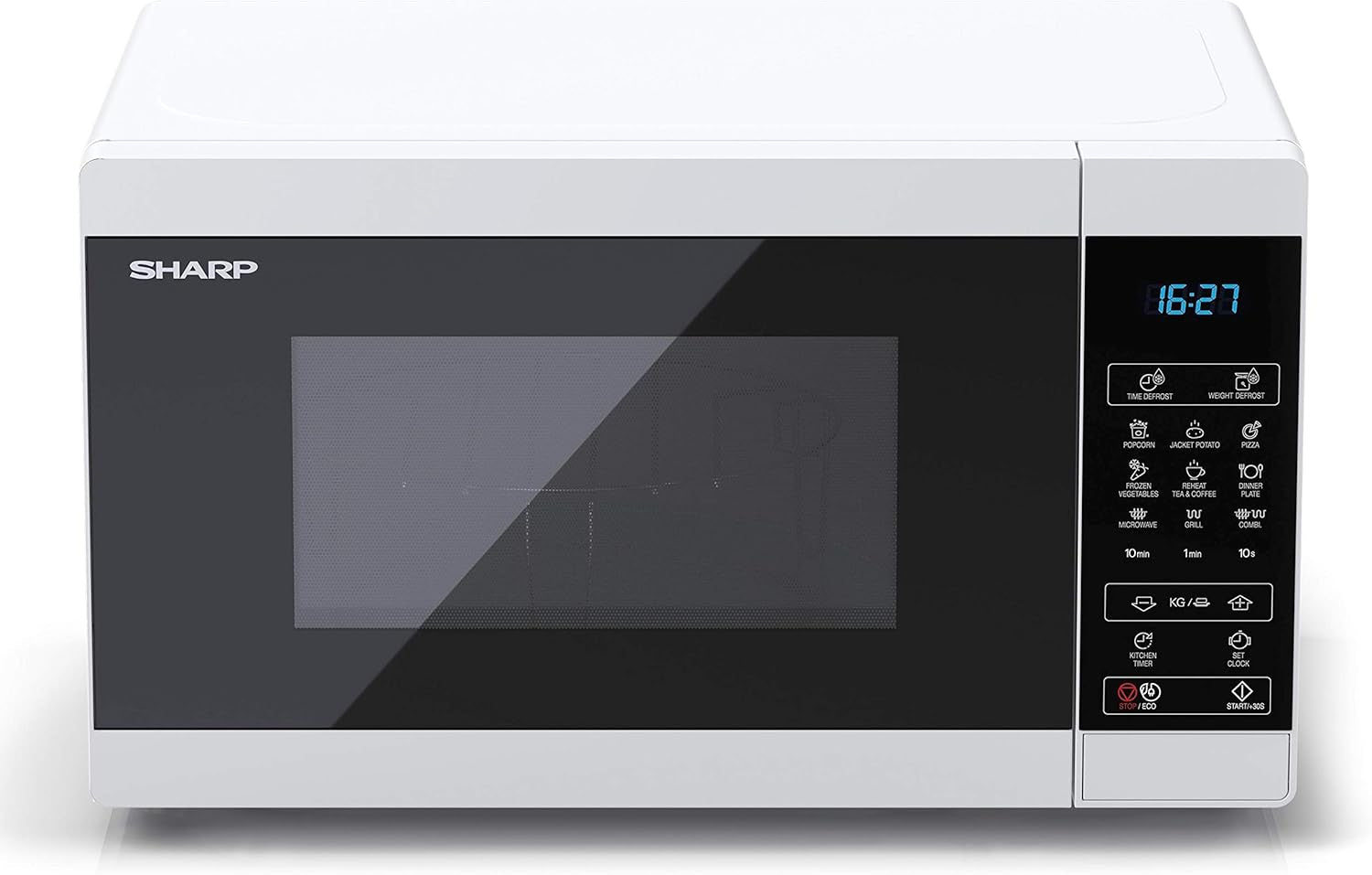 + Gril, YC-MG02EW, Four Micro Ondes, 20 Litres Commandes Numériques Comptoir, Blanc