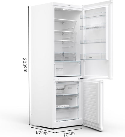 KGN49XWEA - Série 4, Réfrigérateur Combiné Pose-Libre, 203 X 70 Cm, Blanc