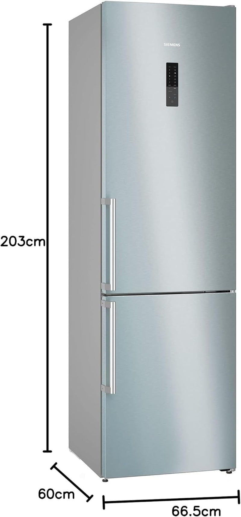 Iq500 KG39NAICT Réfrigérateur-Congélateur Autoportante 363 L C Acier Inoxydable