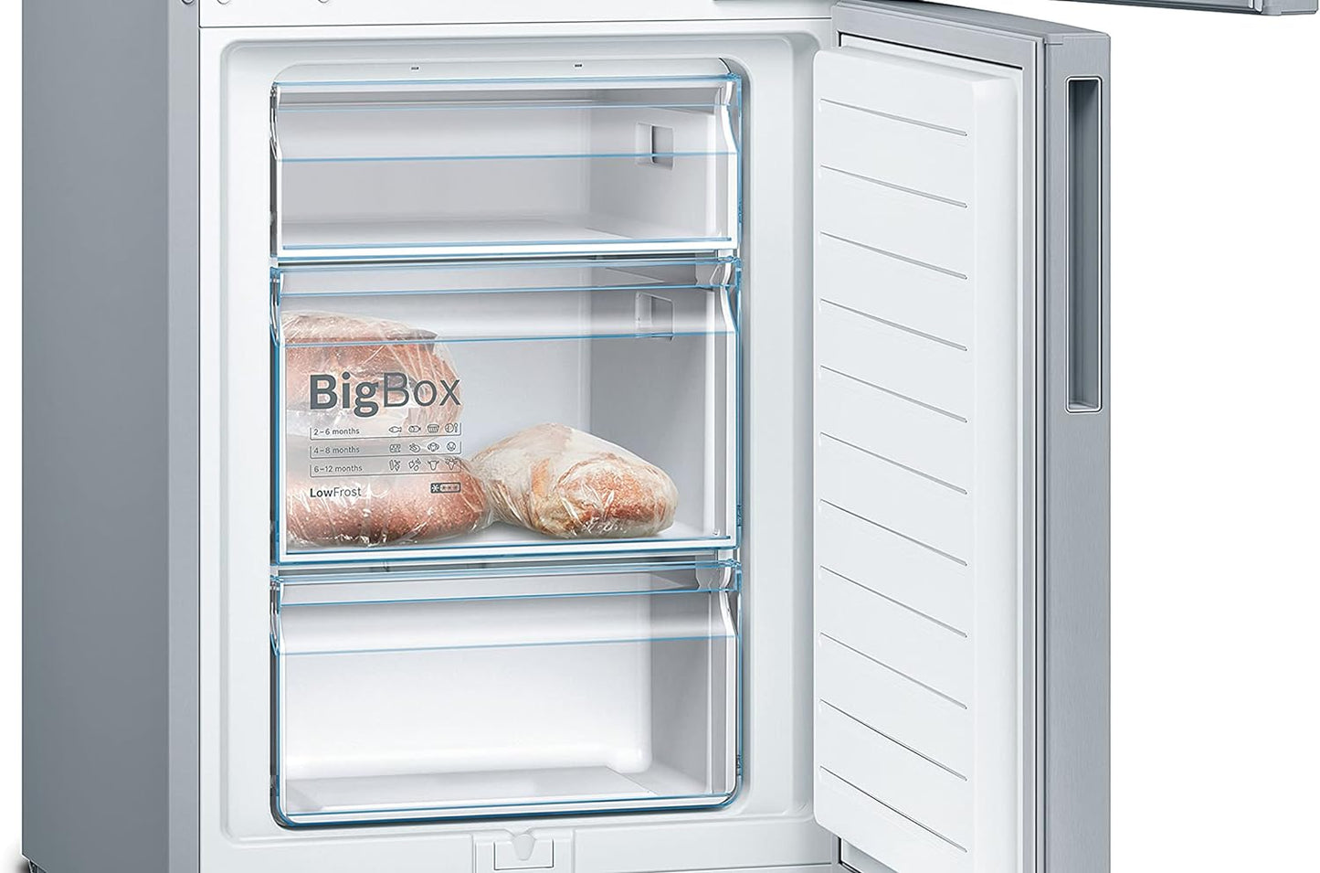 KGV33VLEAS - Réfrigérateur Combiné Pose Libre - Série 4 - 288L - Froid Brassé - L 60Cm X H 176Cm - Inox