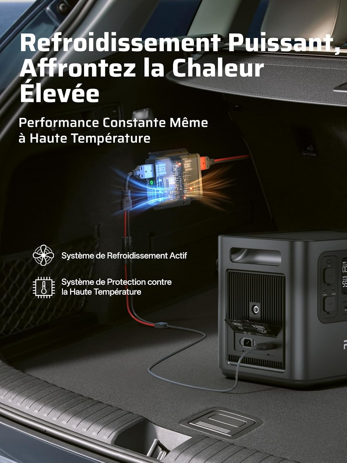 580W Chargeur De Batterie DC-DC, AF-DC060, Chargeur D'Alternateur 6X plus Rapide, Conçu Pour Générateur Électrique Portable, Compatible Avec 99% Stations Solaires Pour Camping-Car, SUV, JEEP