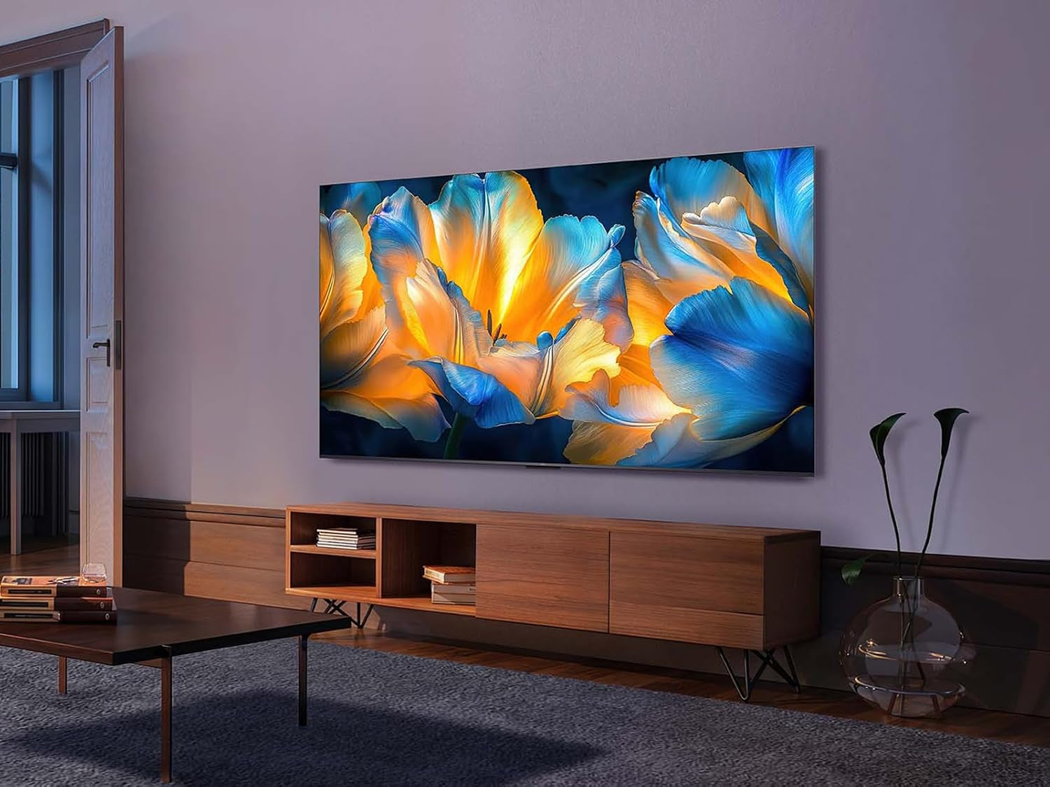 TCL 98Q6C Qd-Mini LED TV, 4K HDR Premium 1000Nits, Smart TV Alimenté Par Google (Dolby Vision IQ Et Atmos, Panneau HVA Mat, Système Audio Onkyo 2.1, Motion Clarity Pro 144Hz, Game Master)