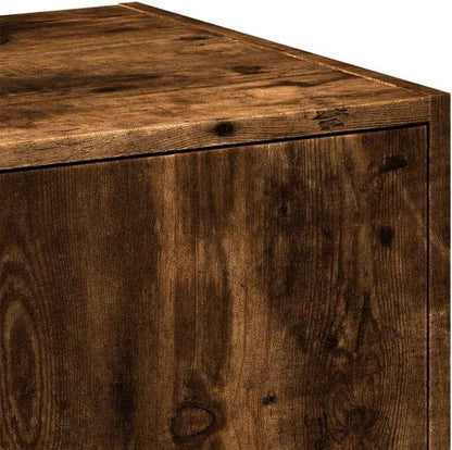 Armoire D'Apothicaire Chêne Fumé 40X41X118 Cm Bois D'Ingénierie
