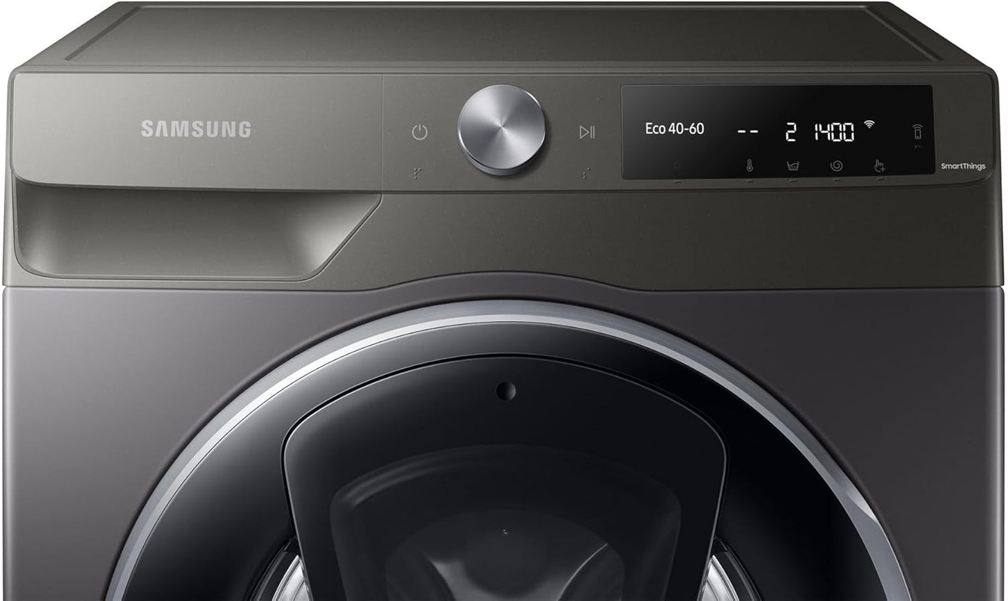 AI Control Machine À Laver Addwash WW90T684DLN/S3, Litonome, 9 Kg, 1400 Tr/Min, Wifi, Écodoseur, Vapeur, Charge Avant, 60 L X 85H X 55P Cm, Noir