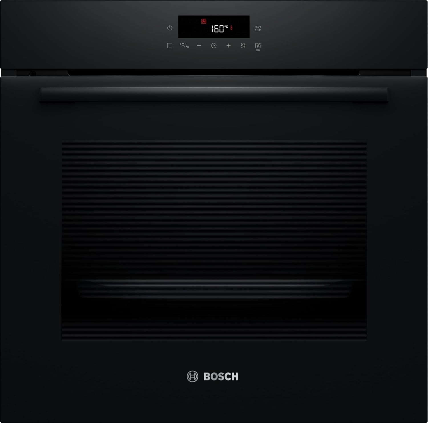 Bosch HBA571BB4 Série 2 Four Encastrable 60 X 60 Cm 71 L Espace De Cuisson 71 L Auto-Nettoyage À Pyrolyse Autopilot 10 Programmes Air Chaud 3D Contrôle Tactile LED Noir
