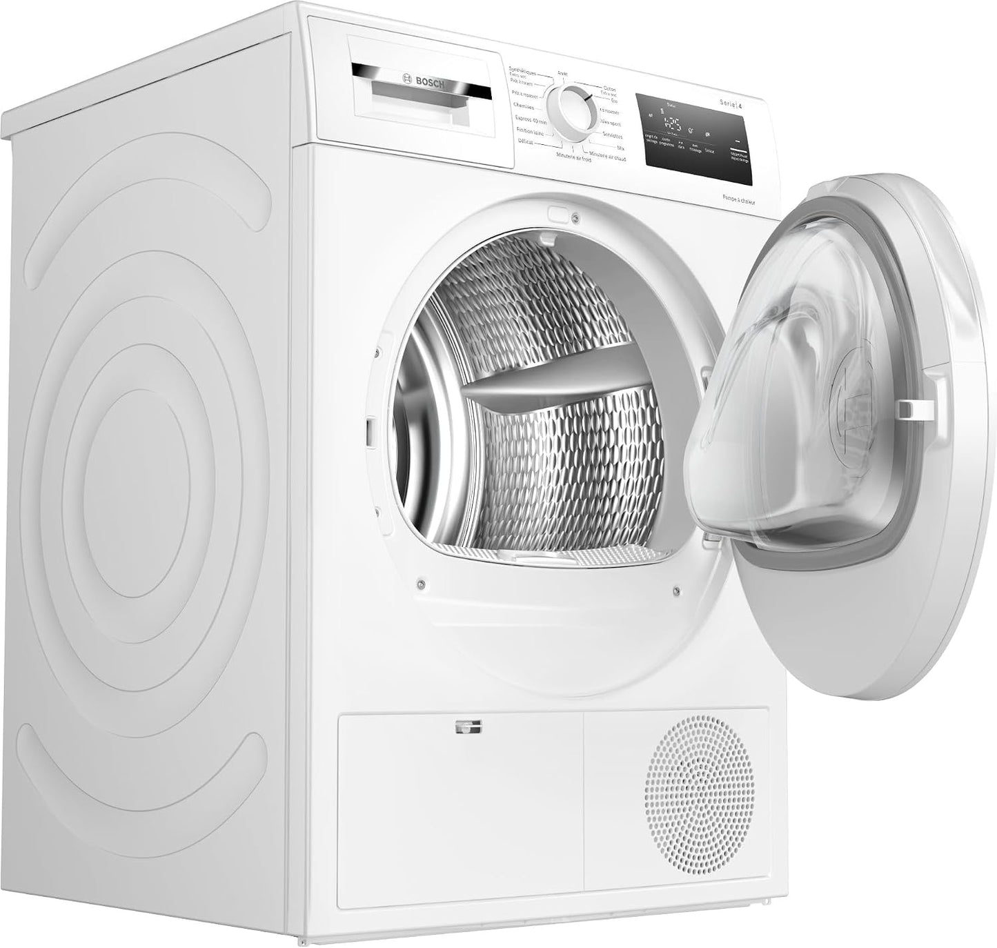 Bosch WTH8300DFR Série 4 - Sèche-Linge, Écran LED, Filtre Easyclean | Blanc, 8 Kg, Pompe À Chaleur, Autodry, Séchage Rapide 40 Minutes