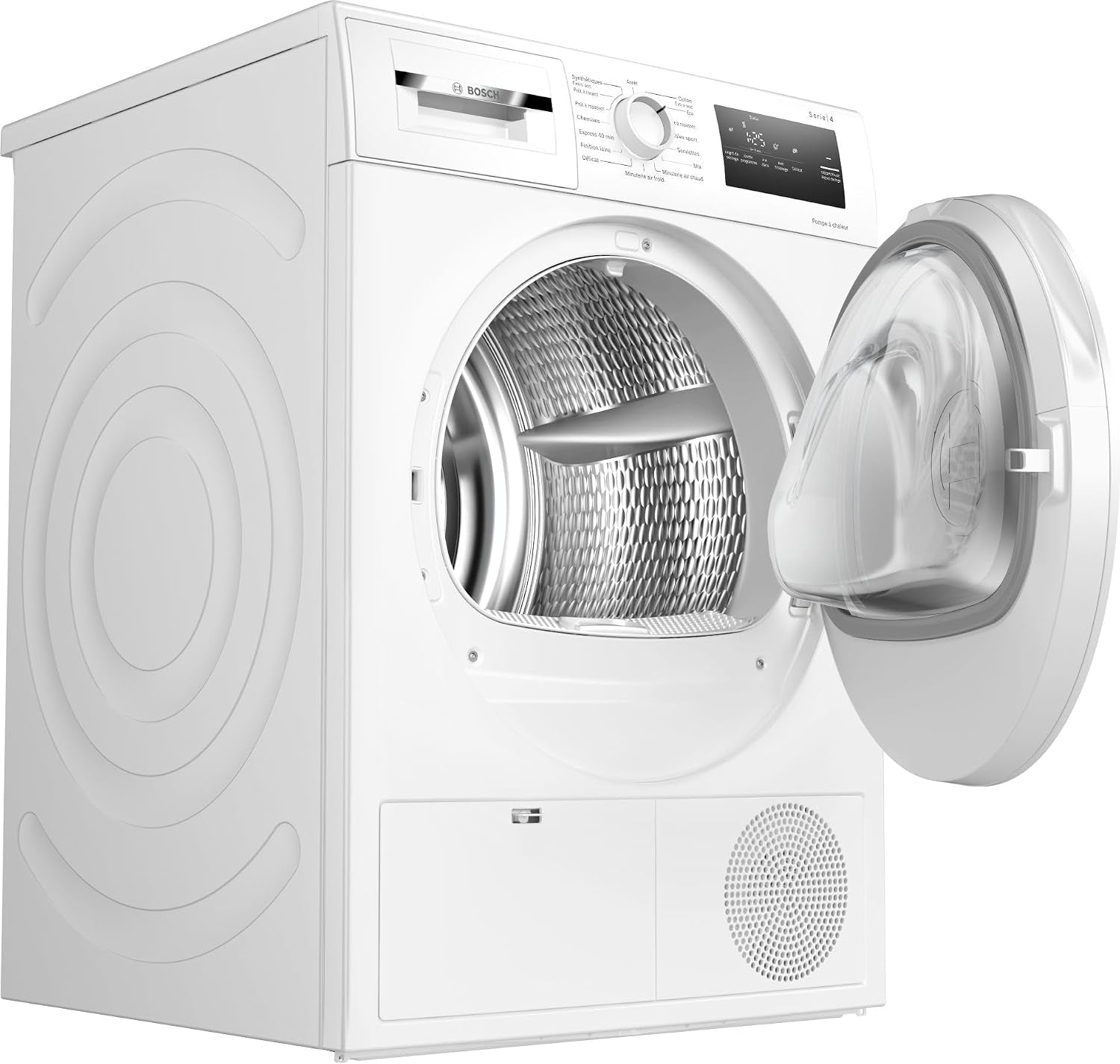 Bosch WTH8300DFR Série 4 - Sèche-Linge, Écran LED, Filtre Easyclean | Blanc, 8 Kg, Pompe À Chaleur, Autodry, Séchage Rapide 40 Minutes