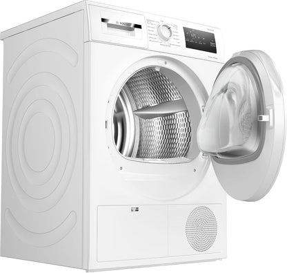 Bosch WTH8300DFR Série 4 - Sèche-Linge, Écran LED, Filtre Easyclean | Blanc, 8 Kg, Pompe À Chaleur, Autodry, Séchage Rapide 40 Minutes