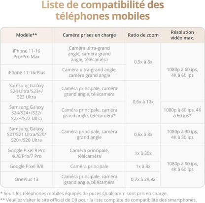 Stabilisateur Nacelle DJI Osmo Mobile 7P Pour Iphone, Android, Suivi Natif | Éclairage, Nacelle Pour Téléphone À 3 Axes, Lancement Rapide, Édition En Un Seul Clic, 10 H D'Utilisation