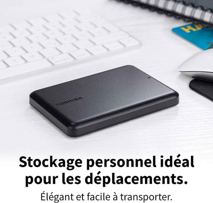 Canvio Partner 1TB - Disque Dur Externe Portable 2,5'', USB 3.2, Compatible Mac Et Windows. (HDTB510EK3AB)