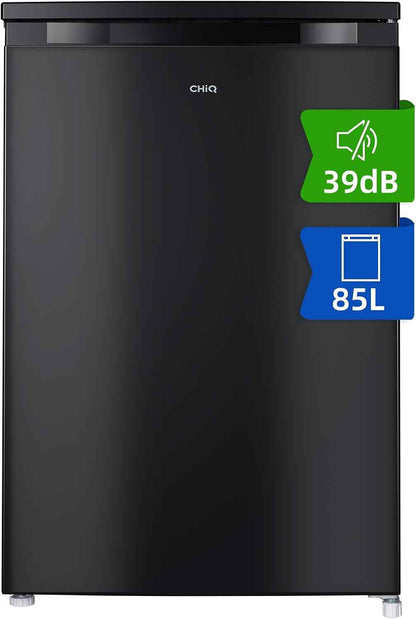 Congélateur Armoire 85L Pour Cave Ou Bureau Noir (CSD90D4D) | -24°C, 39Db, Porte Réversible, Thermostat Réglable, Gain De Place