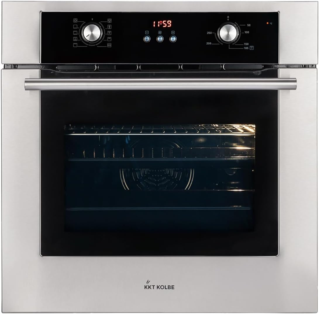 Four Encastrable 60 Cm | 70L | 3Kw | Air Chaud | Tiroirs Télescopiques | Timer Automatique | Double Vitrage D'Isolation Thermique | BO8810SS