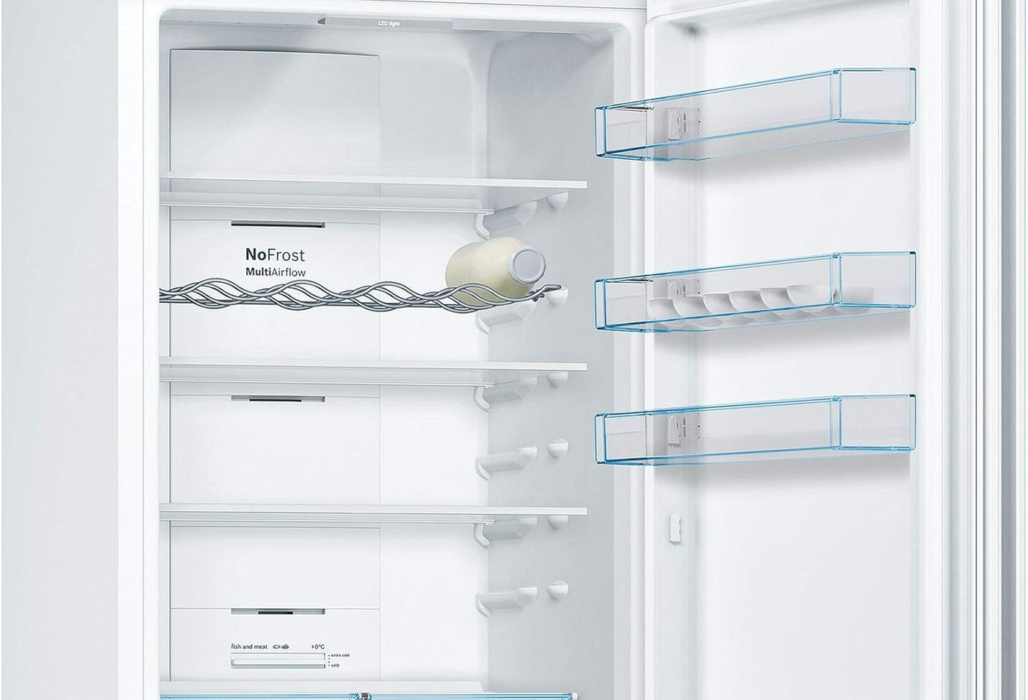 Réfrigérateur Congélateur Bas KGN39VWEA Série 4, Vita Fresh, 203 X 60 Cm, Blanc
