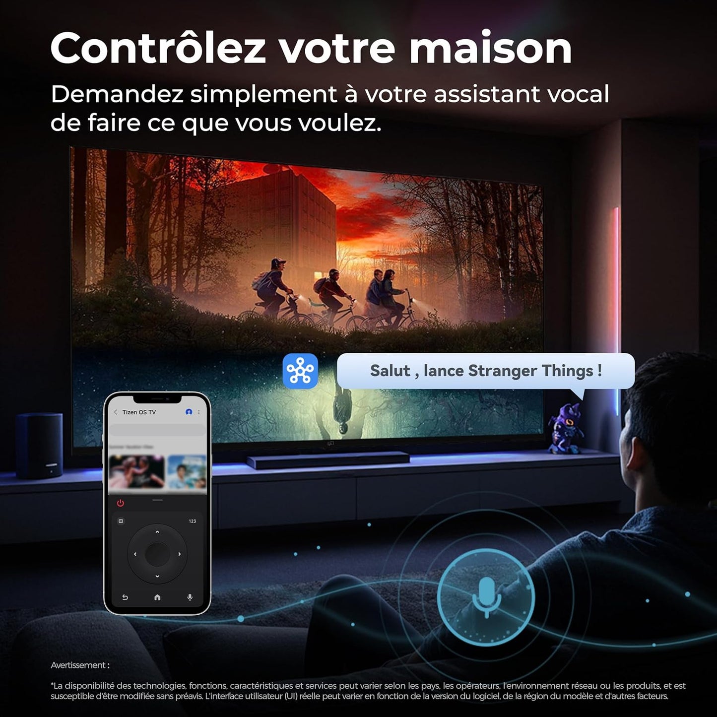 Smart TV 32 Pouces, Téléviseur Avec Tizen OS, Compatible Samsung TV Plus, HD 720P Dolby Audio, HDR10, Smartthings, Miracast, Gaming Hub, Commande Vocale, Écran Plat | HDR10, Dolby Audio, Gaming Hub, Smartthings, Miracast, plus De 350 Chaînes En Direct Gratuites via Samsung TV Plus