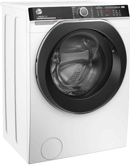H-WASH 500 HWP 411AMBC/1-S Machine À Laver, Classe D'Efficacité Énergétique A, Capacité 11 Kg, Moteur Eco-Power Inverter, Système Power Care, Système Activesteam/Hon, Wi-Fi + Bluetooth