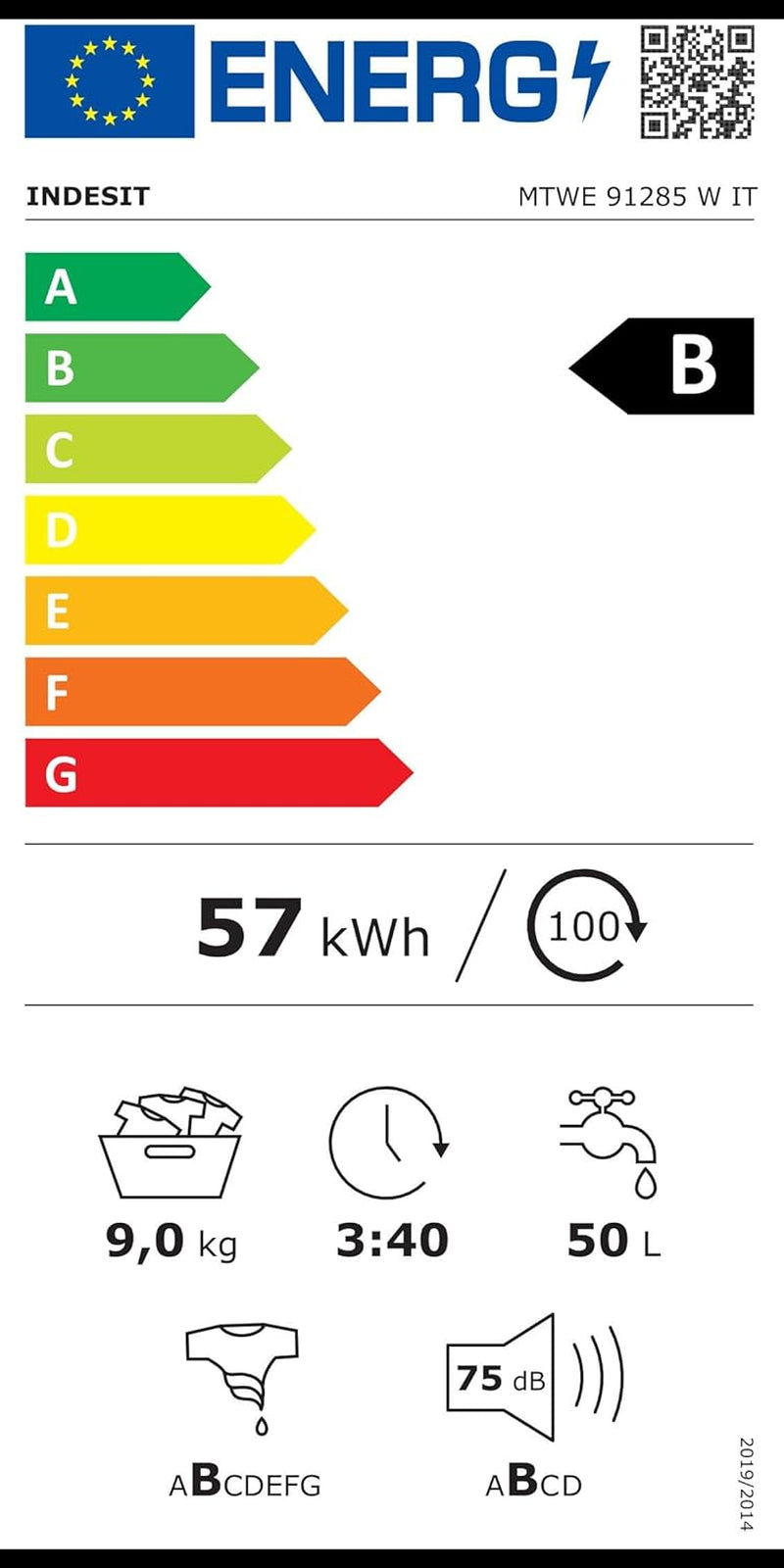 Lavatrice Libère L'Installazione Indesit MTWE 91285 W IT