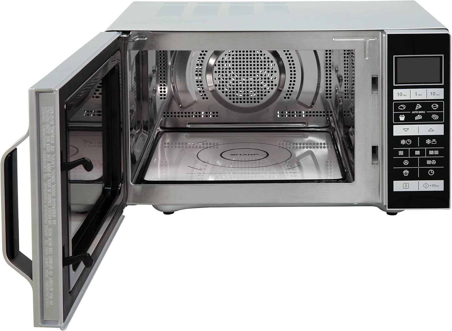 R-860S Micro-Ondes Combiné 25 Litres À Plateau Fixe - Argent