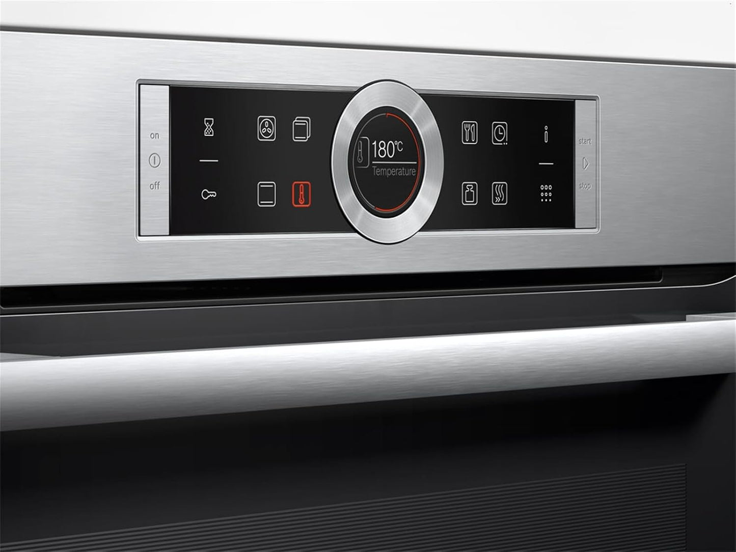 HBG675BB1 Série 8 Four Électrique À Encastrer/A / 71 L/Noir/Air Chaud plus 4D Acier Inoxydable