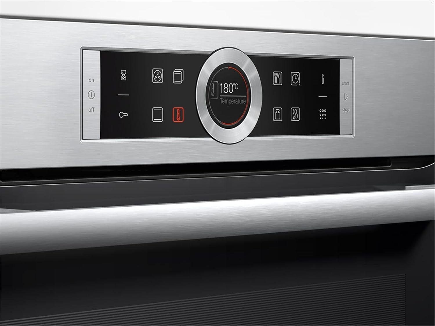 HBG675BB1 Série 8 Four Électrique À Encastrer/A / 71 L/Noir/Air Chaud plus 4D Acier Inoxydable