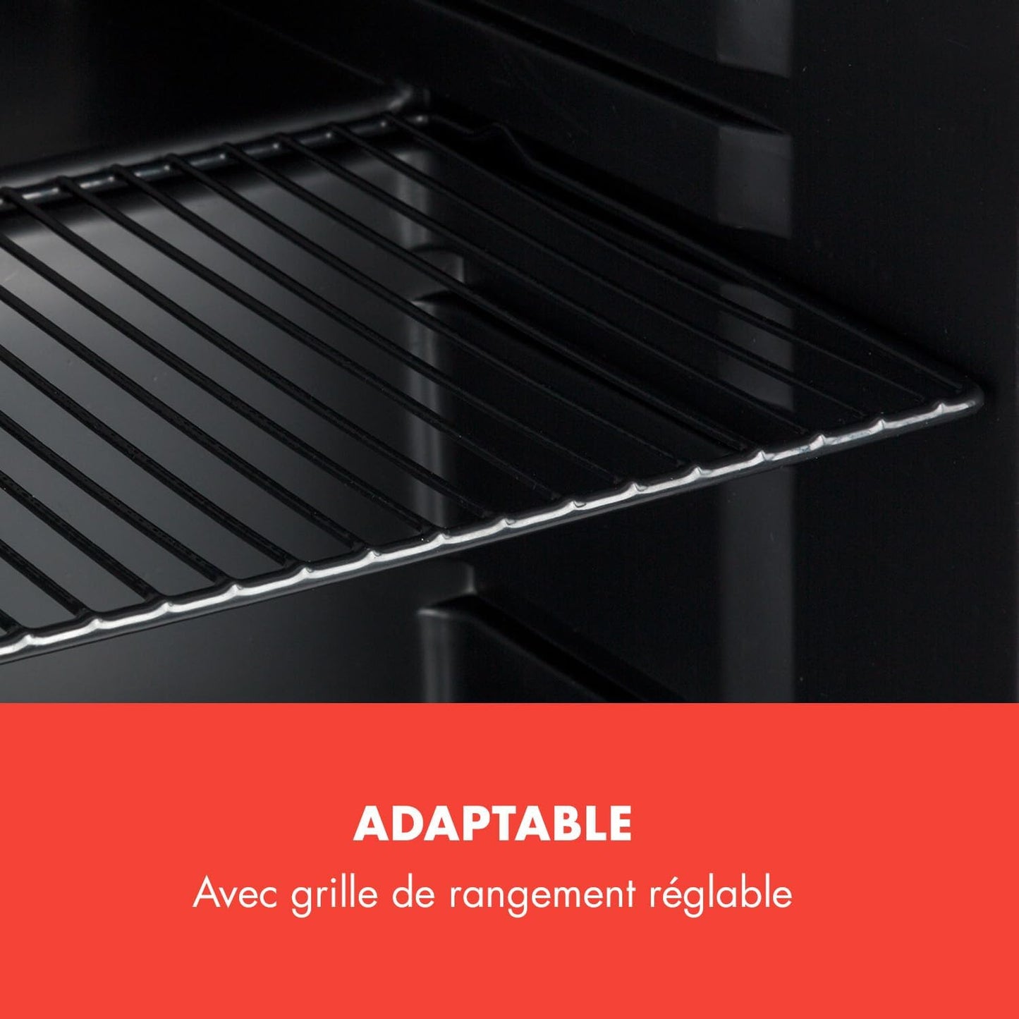 Poplife Refroidisseur De Boissons - Mini-Bar, Réfrigérateur Rétro, 0-10°C, Seulement 39 Db, 48 L, Écologique, Porte À Double Vitrage, Design Rétro, Rouge