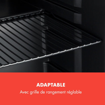 Poplife Refroidisseur De Boissons - Mini-Bar, Réfrigérateur Rétro, 0-10°C, Seulement 39 Db, 48 L, Écologique, Porte À Double Vitrage, Design Rétro, Rouge
