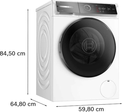 Bosch WGB256A2FR Série 8 - Lave-Linge, Pose-Libre, Dosage Automatique I-Dos | Blanc, 10 Kg, 1600 Trs/Min, Speedperfect, Activewater, Efficacité Énergétique a -30%, I-Dos Avec Scan De La Lessive