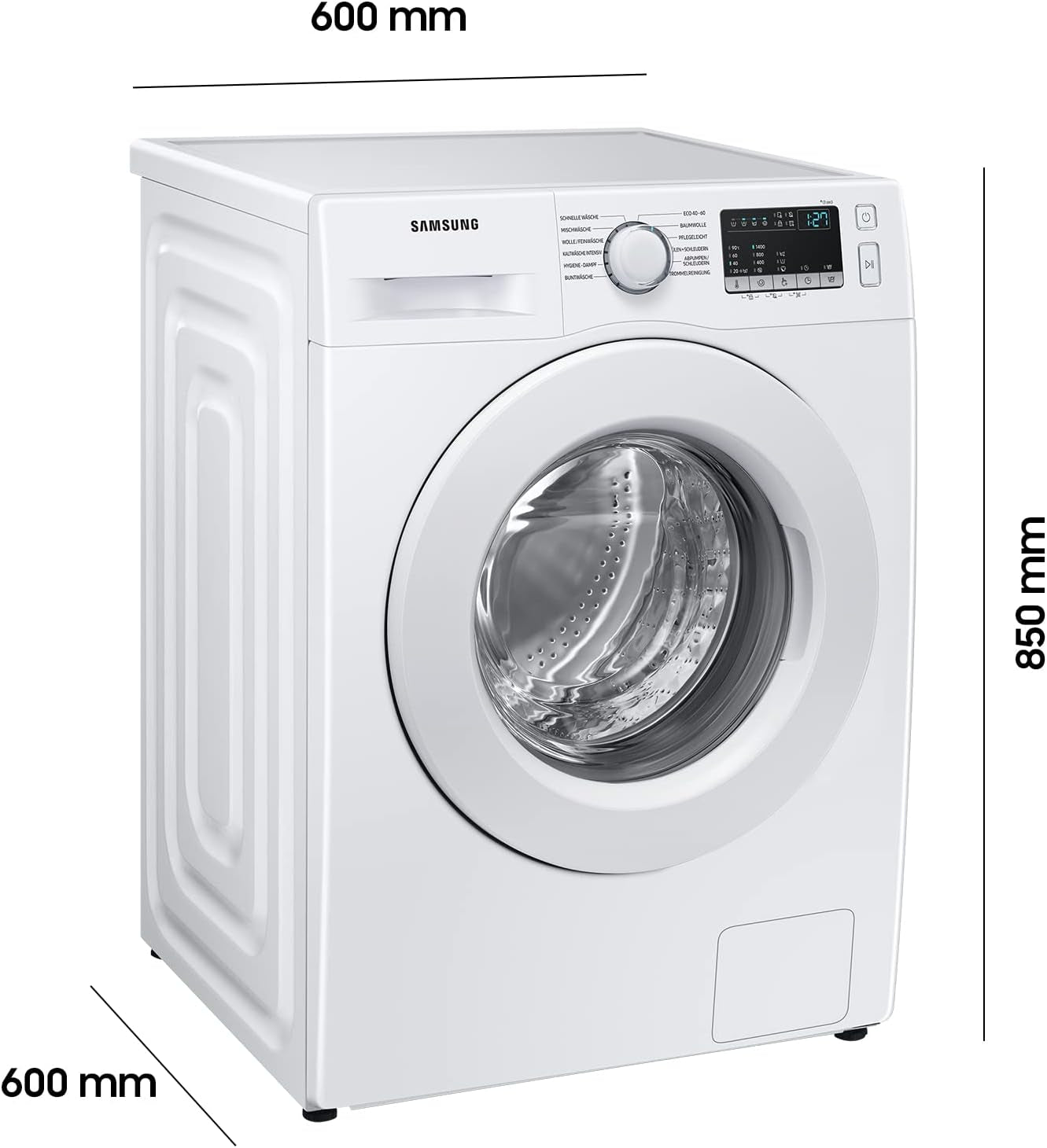 WW8PT4048EE/EG Machine À Laver 8 Kg 1400 Tr/Min Ecobubble Programme Vapeur Hygiénique Fonction Anti-Taches Moteur Digital Inverter Blanc