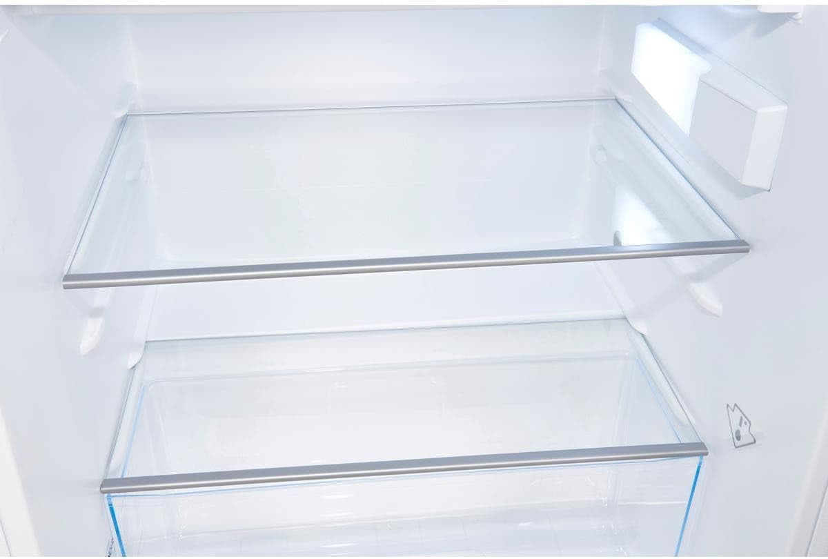 Exquisit KS16-4-HE-010D Standkühlschrank, 56 Cm Breit, 120 L, Temperatureinstellung, Eierablagen, Gemüseschublade, Schnellgefrieren, Weiß