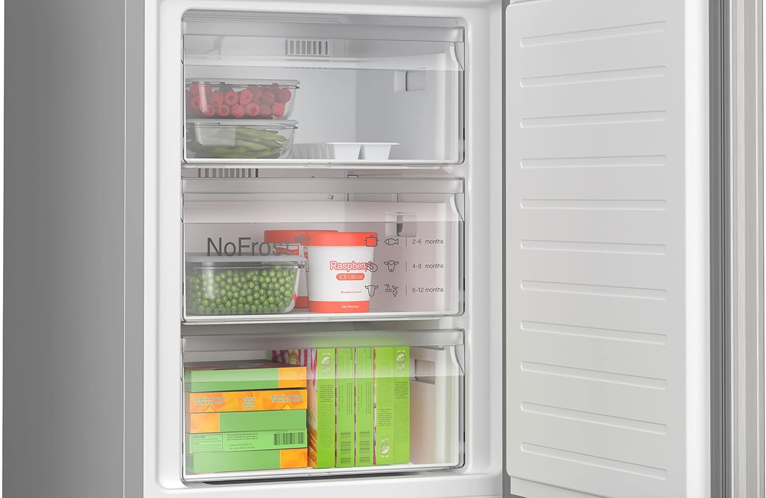 KGN367LDF- Série 4, Réfrigérateur Combiné Pose-Libre,186 X 60 Cm, Inox