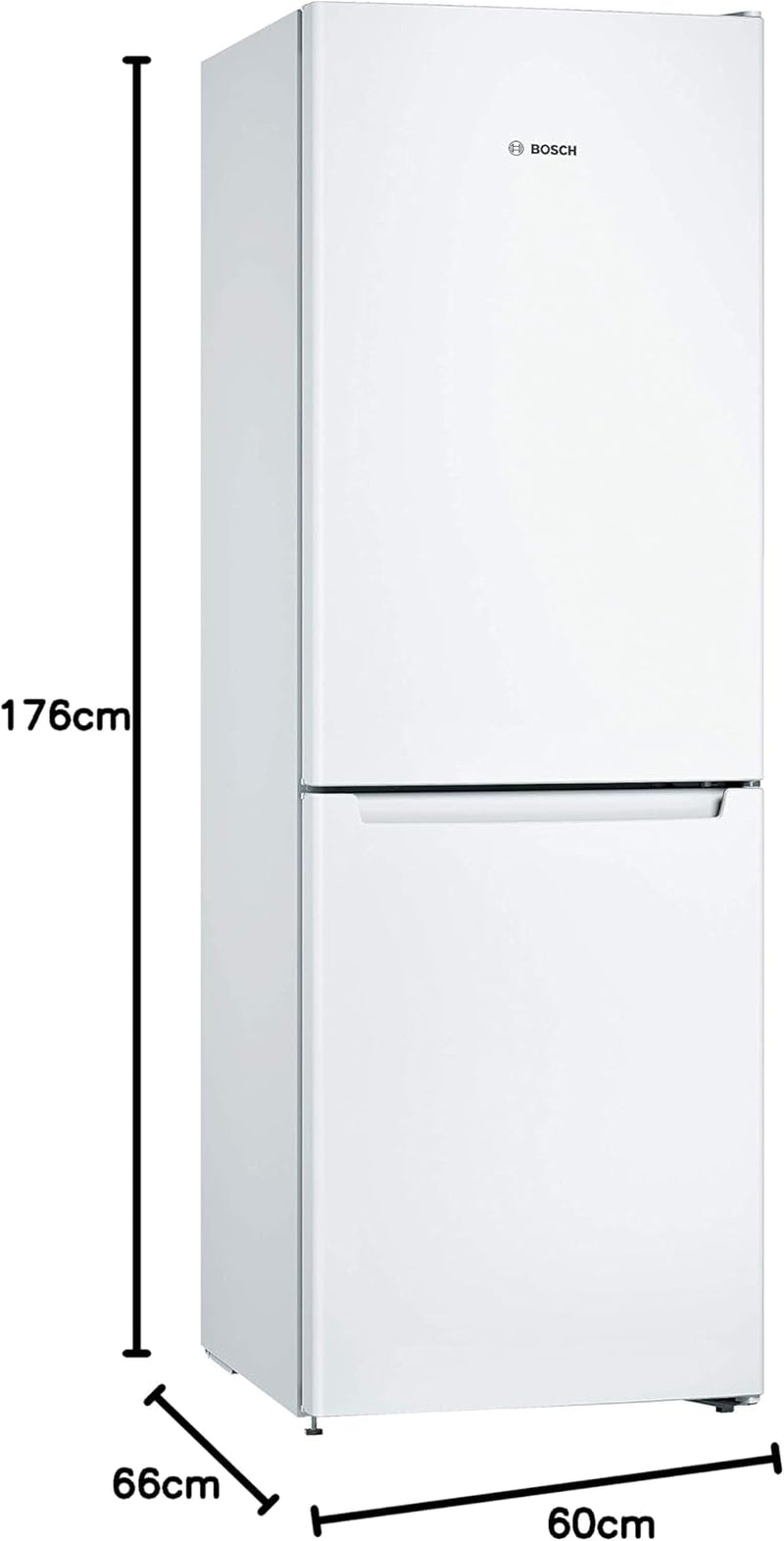 KGN33NWEB Série 2 Réfrigérateur Combiné Pose-Libre - 282 L- H 176 Cm X L 60 Cm - Blanc