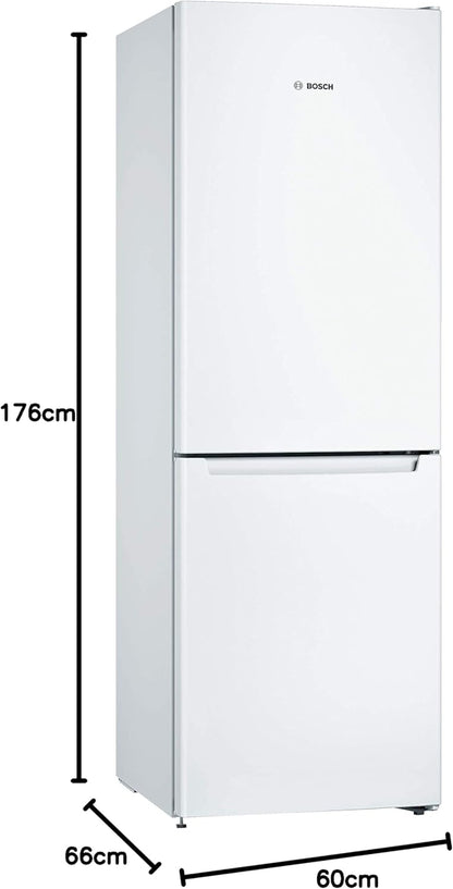 KGN33NWEB Série 2 Réfrigérateur Combiné Pose-Libre - 282 L- H 176 Cm X L 60 Cm - Blanc