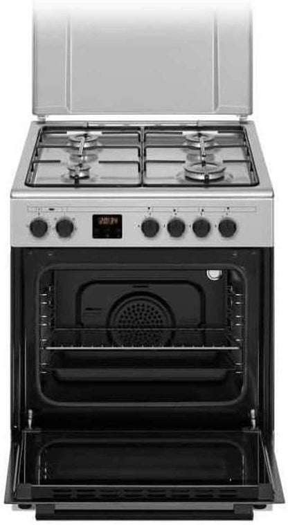 Cuisiniere Gaz  CECG60FCS1 - 4 Feux - L59,8 X P61 Xh83Cm- Silver