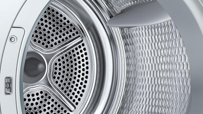 Bosch WQG24502FR Série 6 - Sèche-Linge, Autodry | Blanc, 8 Kg, Iron Assist, Pompe À Chaleur, Antivibration, Séchage Rapide 40 Minutes, Option Demi-Charge