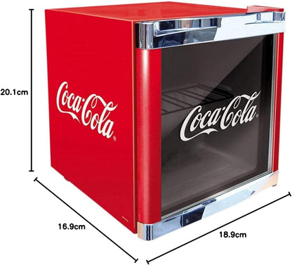 °CUBES Coca-Cola/Hus-Cc 165 Réfrigérateur À Bouteilles, Hauteur : 51 Cm, 98 Kwh/An, Capacité : 48 L