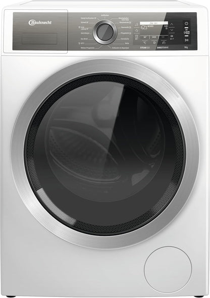 Bauknecht B7 99 Silence DE Machine À Laver À Chargement Frontal/A -30% / 9 Kg/Technologie Gentlepower/Option Hygiène Steam/Moteur Direct Drive/Départ Différé/Sécurité Enfant