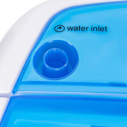 Mini Machine À Laver, Mini Lave-Linge Semi Automatique À Cuve Unique Charge 2 KG, 36X34X51CM, Bleu