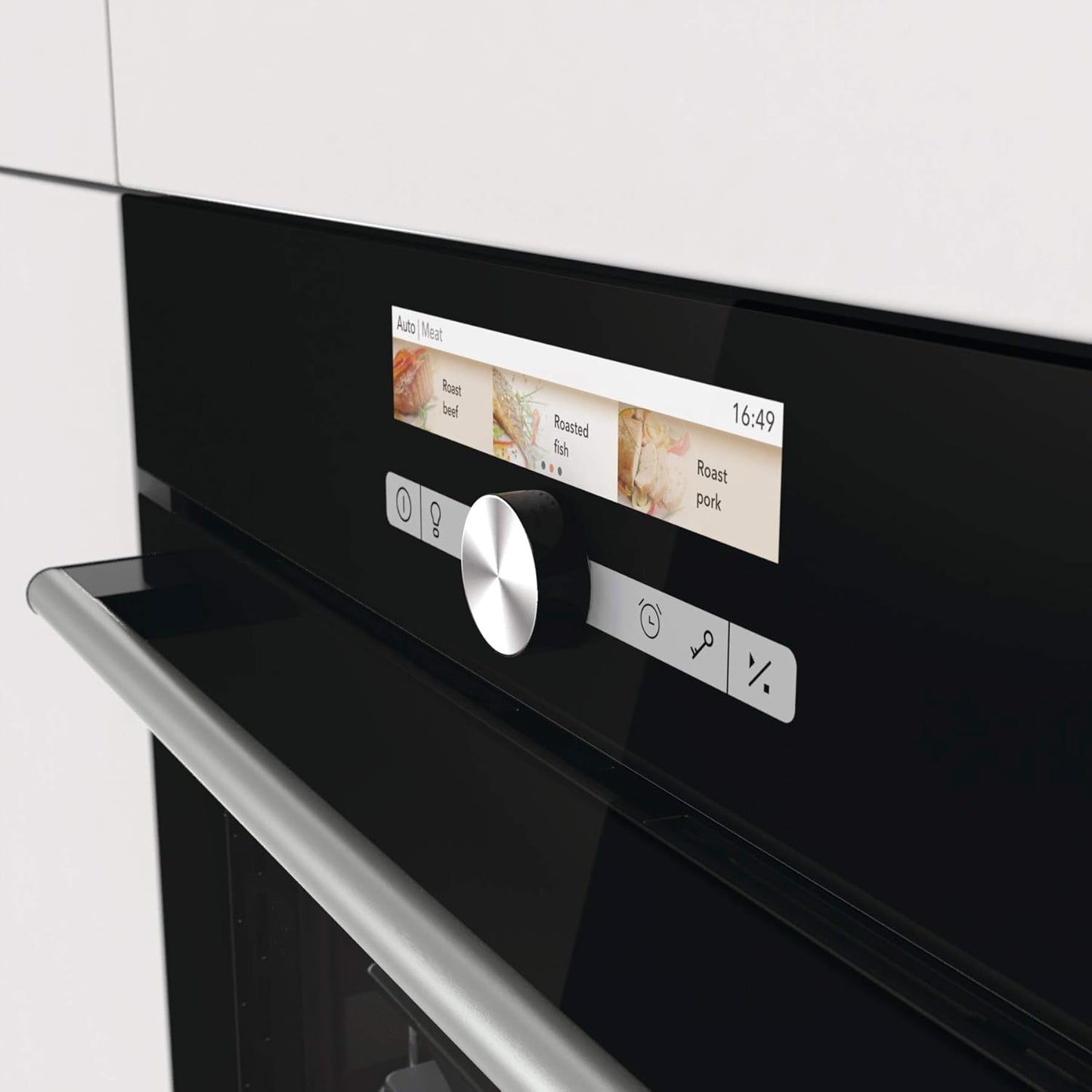 Hisense BS5545AG Four À Vapeur 100% + Multifonction Classe a +, Grande Capacité 73 L, Sonde Thermique, Réservoir D'Eau 1,3 L, Guide Télescopique Inclus, Fermeture Douce, Porte Blindée Ultra Froide