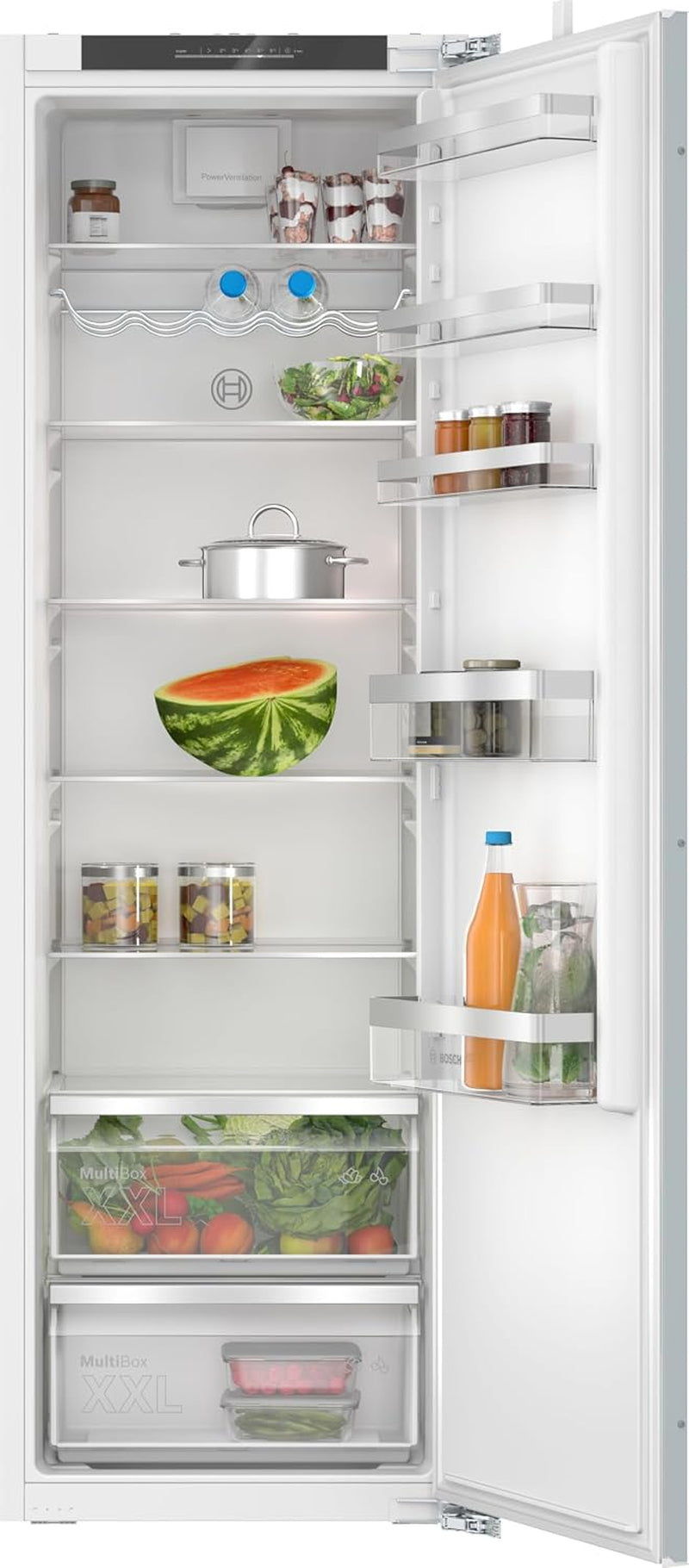 Bosch KIR81VFE0 Série 4 - Réfrigérateur, Encastrable, Tiroir Multi Box XXL | 177.2 X 54.1 Cm, 310 L, Éclairage LED, Fonction Super Réfrigération