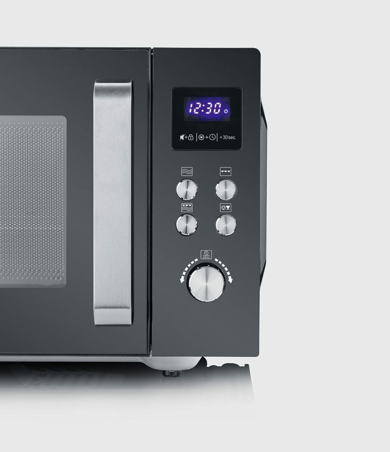 Micro-Ondes 2-En-1, Jusqu'À 1 000 W, Avec Fonction Gril, Fond Plat Céramique, Double Hauteur De Cuisson, Fonction Be-Silent, MW7763