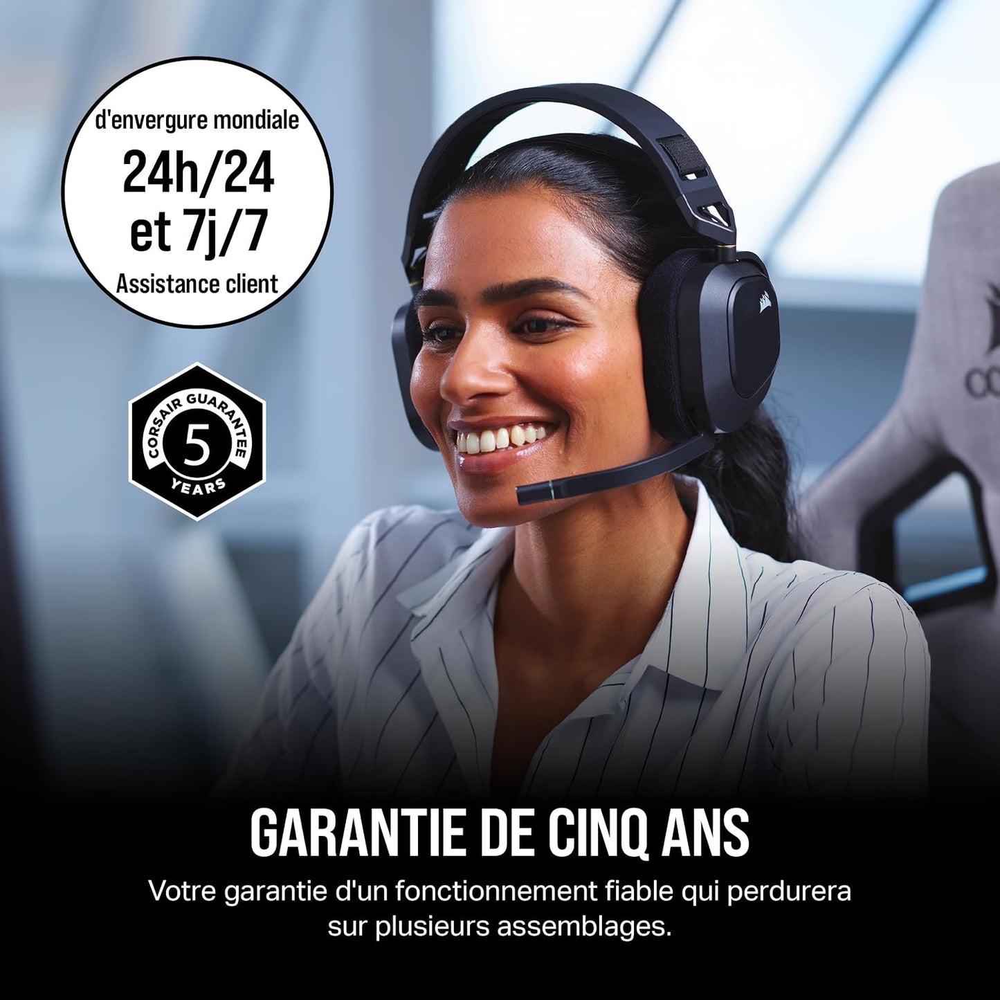 CX750 ATX 750W Alimentation - Certifiée 80 plus Bronze - Faible Bruit - Câbles Gainés - Non Modulaire - EU - Noir