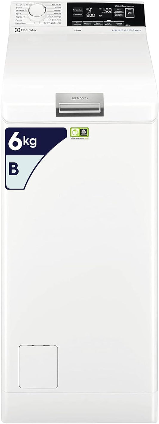 Perfectcare 700 Machine À Laver À Charge Par Le Haut, 6 Kg, EW7T363S, Classe B, Technologie Steamcare Et Sensicare, 890 X 400 X 600 Mm, Blanc