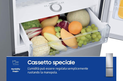 R�FRIG�RATEUR COMBIN� RB38C603DSA 390L H203CM D CONNECTE NO FROST ECRAN INTERNE METAL GREY
