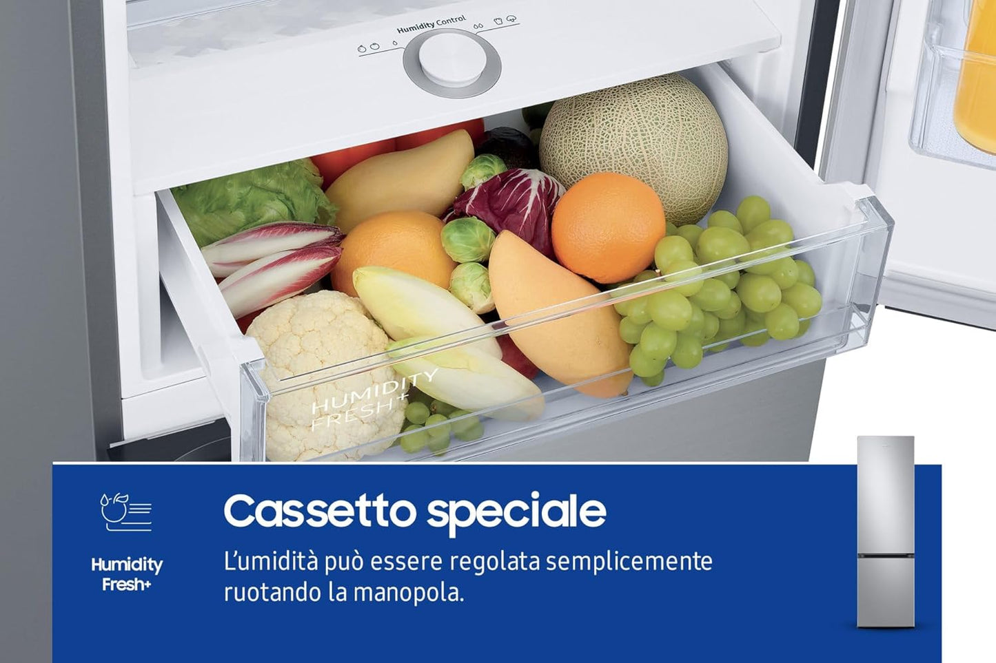 R�FRIG�RATEUR COMBIN� RB38C603DSA 390L H203CM D CONNECTE NO FROST ECRAN INTERNE METAL GREY