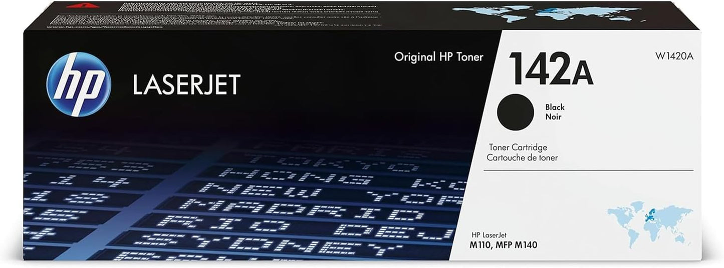 142A Noir, W1420A, Cartouche Toner Originale De 950 Pages, Compatible Avec Les Imprimantes Laserjet M110W, M140W Et Les Imprimantes Laserjet M110We Et M140We