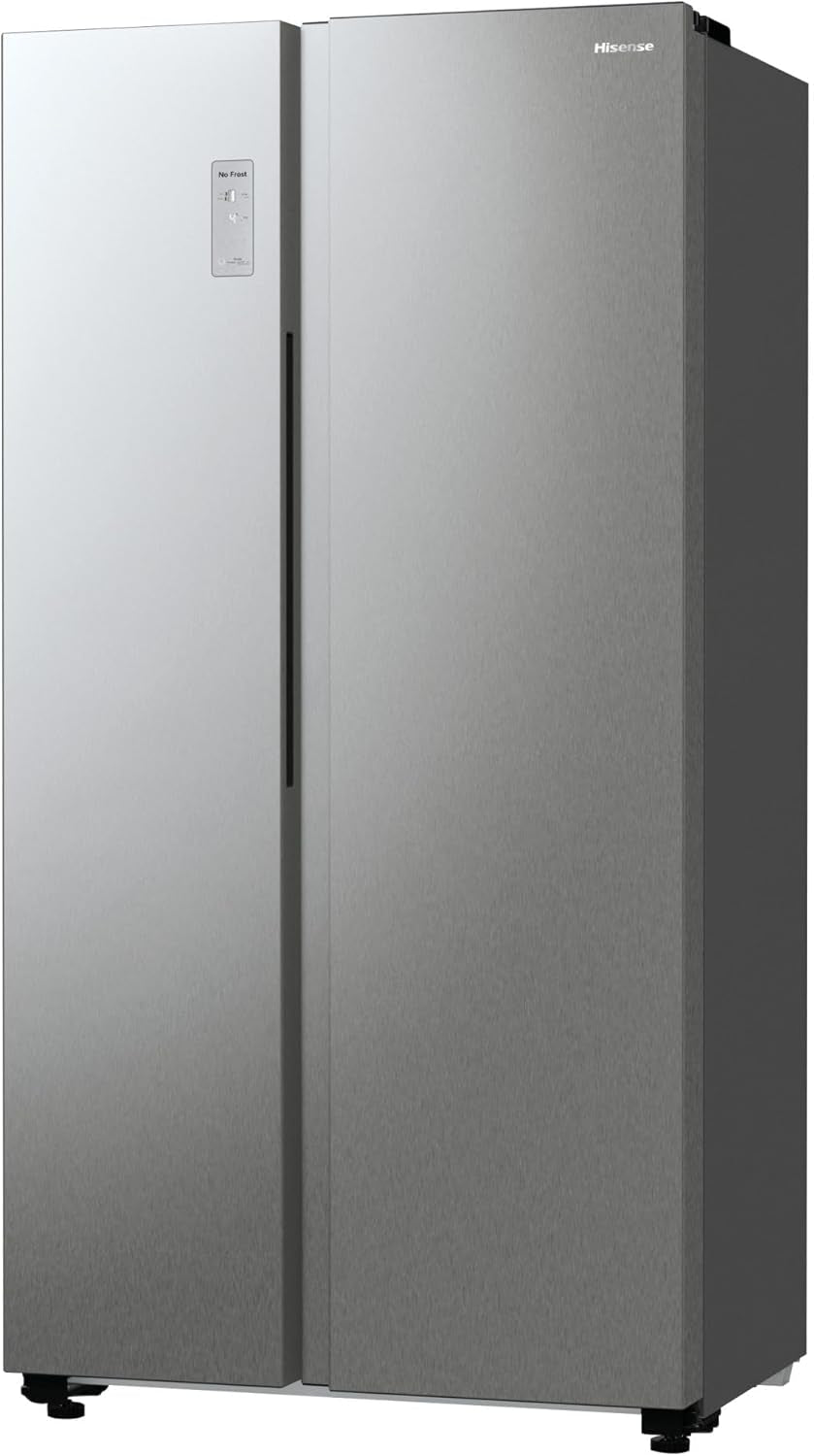 Hisense RS711N4ACE Frigo Américain a Encastrer/À Poser Acier Inoxydable 550 L A+