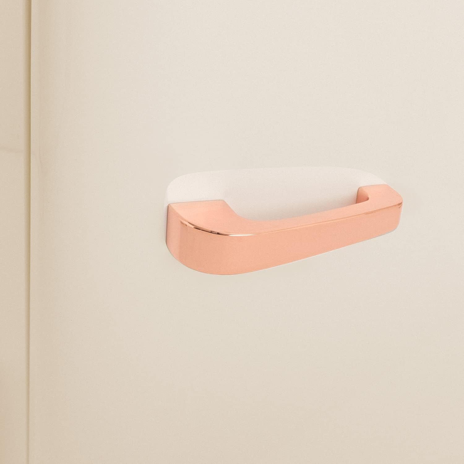 / RETRO FRIDGE 83.5 ROSE Gold/Réfrigérateur Blanc Cassé Avec Poignée or Rose/Pratique Et Fonctionnel, Matériaux Résistants